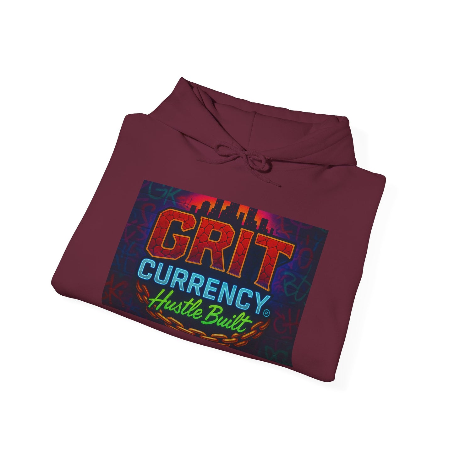 Hooded Sweatshirt with Grit City Design