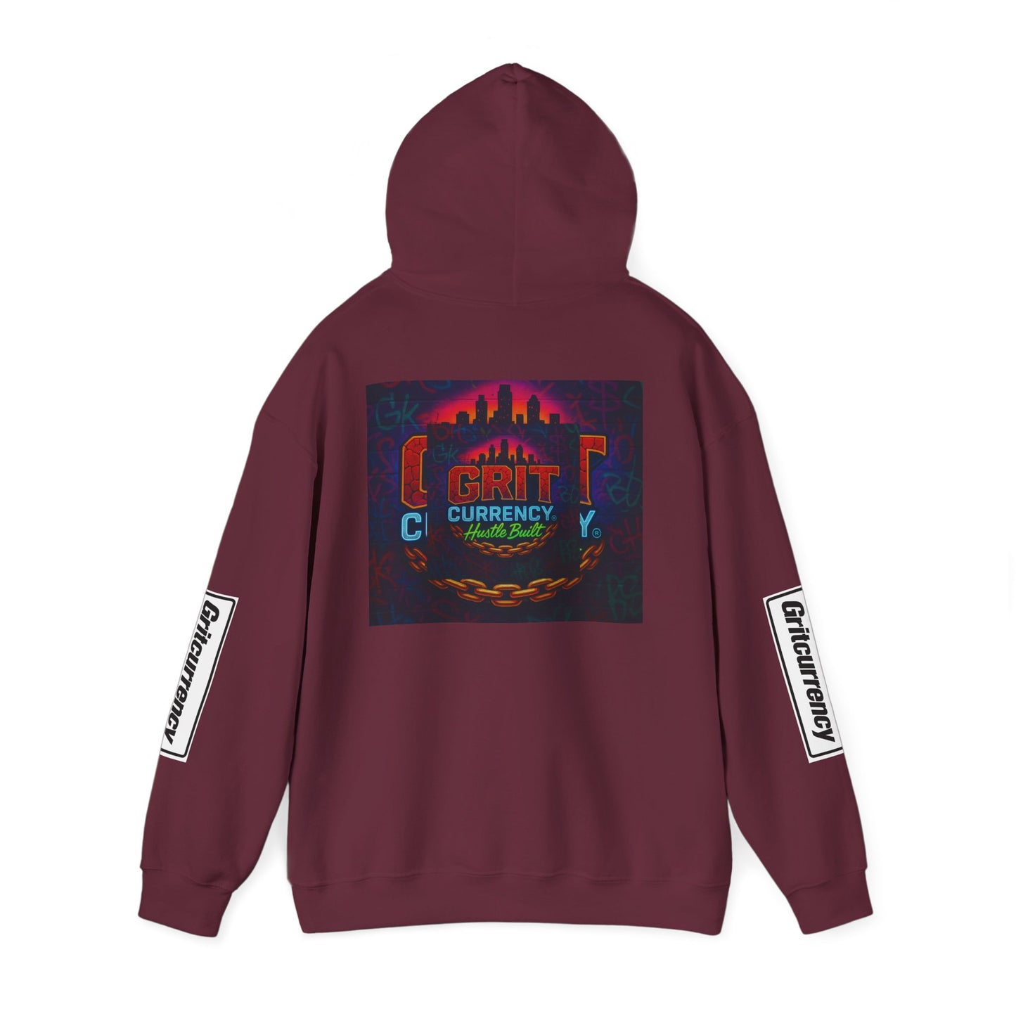 Hooded Sweatshirt with Grit City Design
