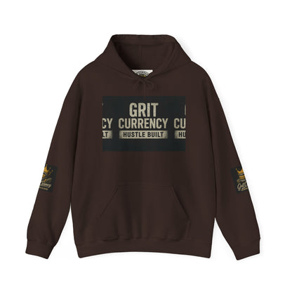 Unisex Grit Currency Sweatshirt - Hustle Built Pullover, Motivational Hoodie, Streetwear Fashion, Gift for Entrepreneurs, Cozy Apparel