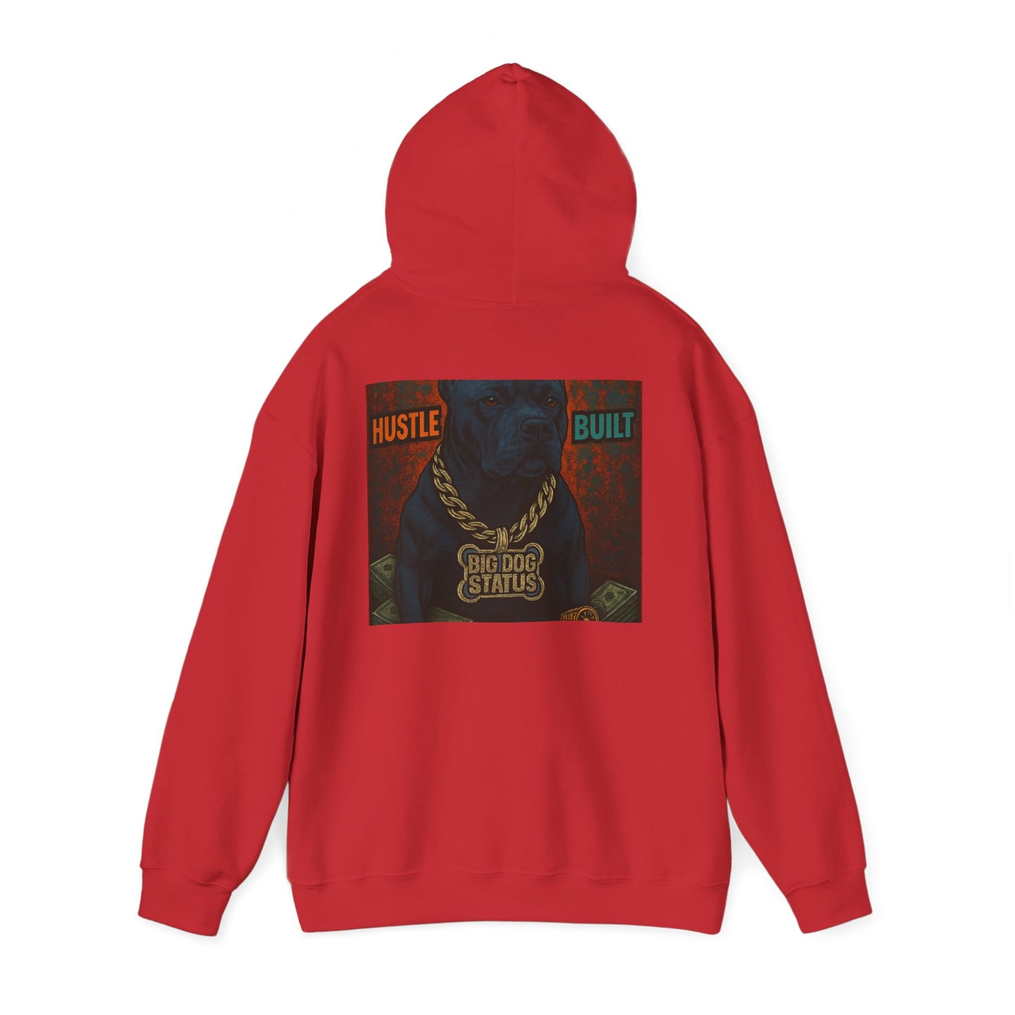 Grit & Hustle Unisex Hoodie, Heavy Blend Sweatshirt for Comfort, Perfect Gift for Dog Lovers, Streetwear, Casual Style, Year-Round Use