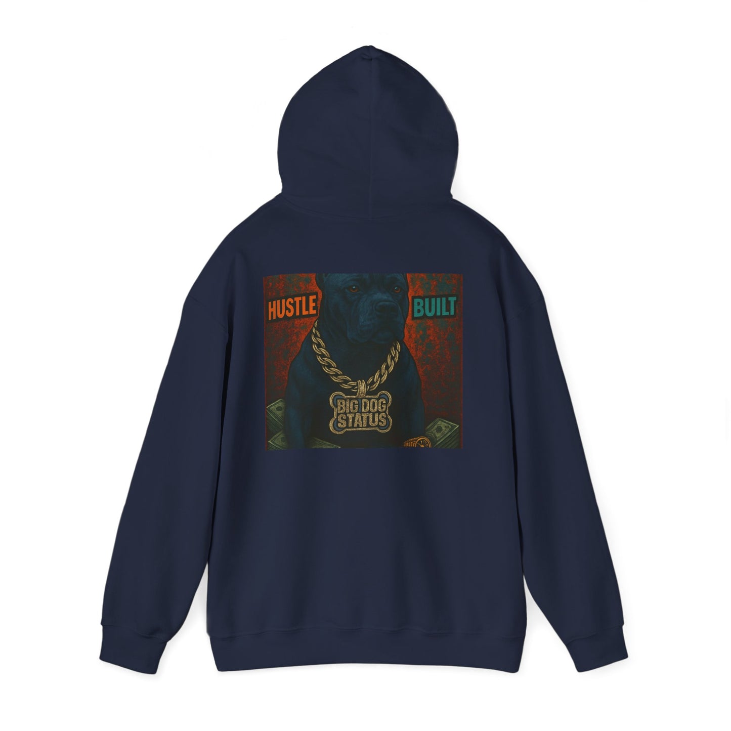 Grit & Hustle Unisex Hoodie, Heavy Blend Sweatshirt for Comfort, Perfect Gift for Dog Lovers, Streetwear, Casual Style, Year-Round Use
