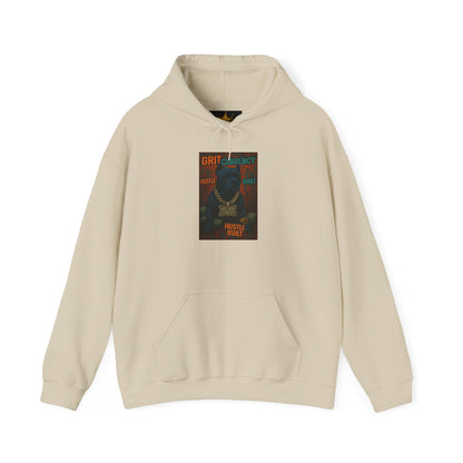 Grit & Hustle Unisex Hoodie, Heavy Blend Sweatshirt for Comfort, Perfect Gift for Dog Lovers, Streetwear, Casual Style, Year-Round Use