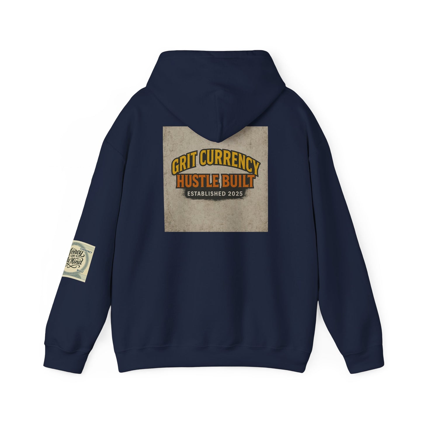 Grit Currency Hoodie, Motivational Sweatshirt, Hustle Built Apparel, Unisex Casual Wear, Gift for Entrepreneurs