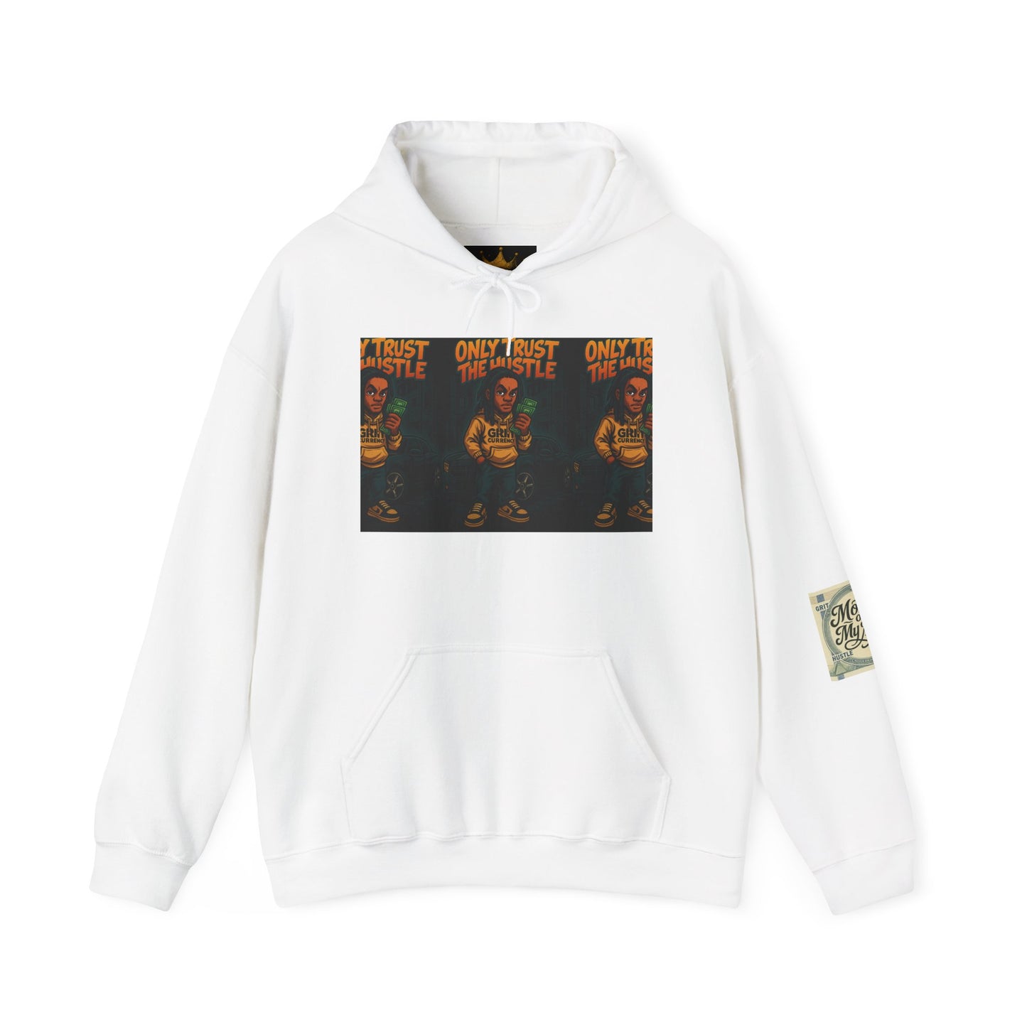 Grit Currency Hoodie, Motivational Sweatshirt, Hustle Built Apparel, Unisex Casual Wear, Gift for Entrepreneurs