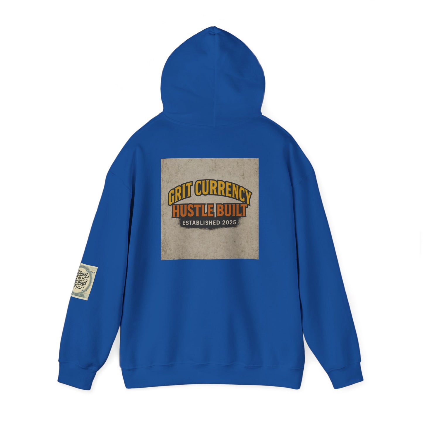 Grit Currency Hoodie, Motivational Sweatshirt, Hustle Built Apparel, Unisex Casual Wear, Gift for Entrepreneurs