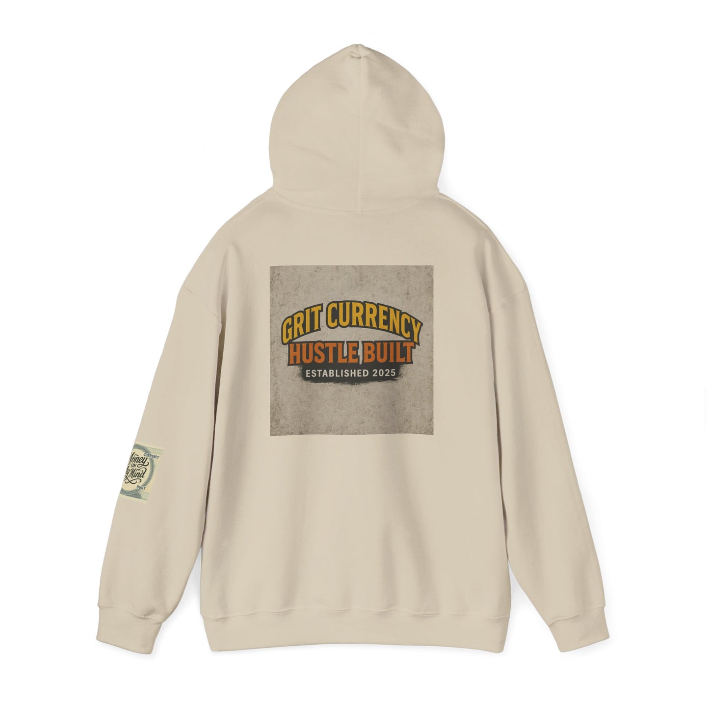 Grit Currency Hoodie, Motivational Sweatshirt, Hustle Built Apparel, Unisex Casual Wear, Gift for Entrepreneurs