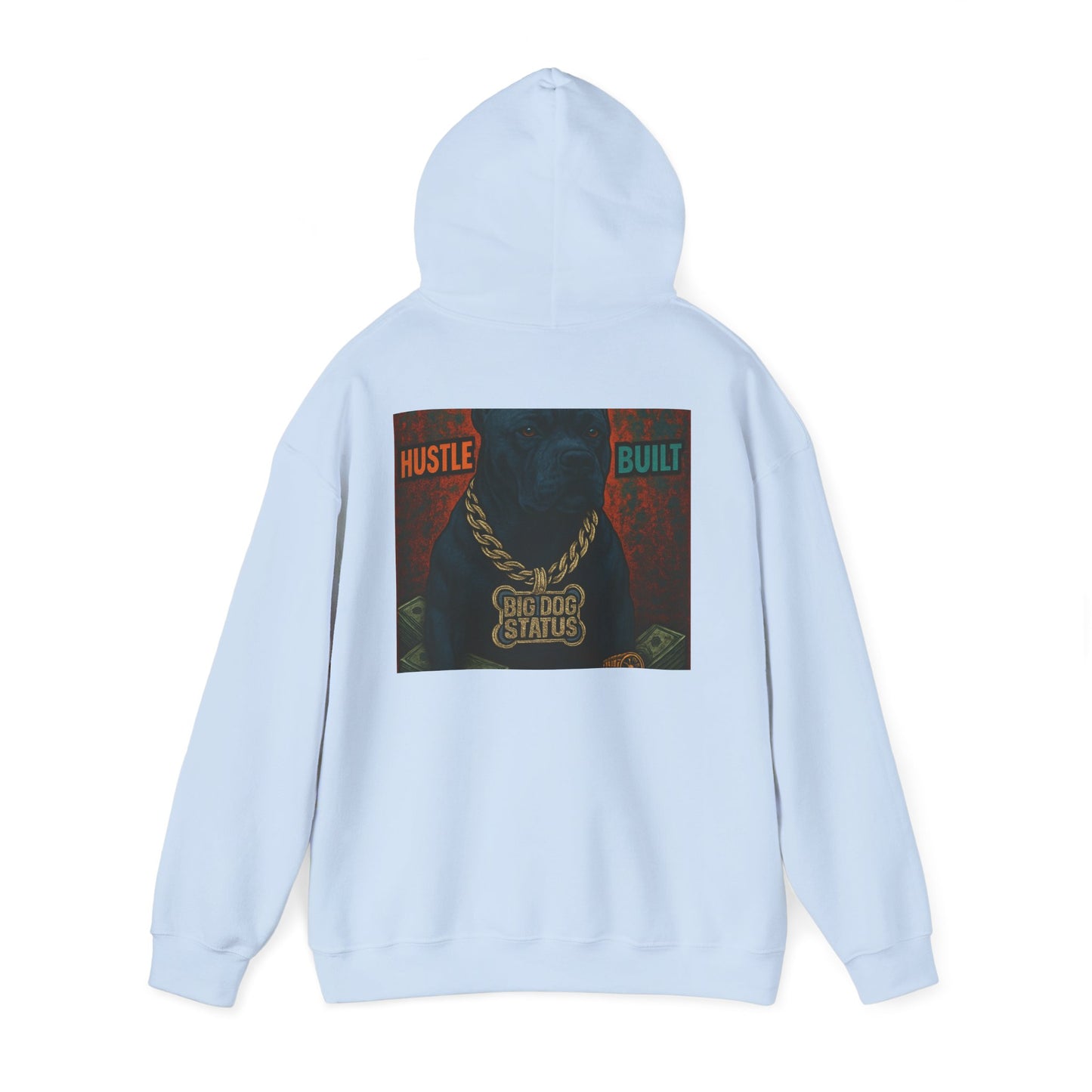 Grit & Hustle Unisex Hoodie, Heavy Blend Sweatshirt for Comfort, Perfect Gift for Dog Lovers, Streetwear, Casual Style, Year-Round Use