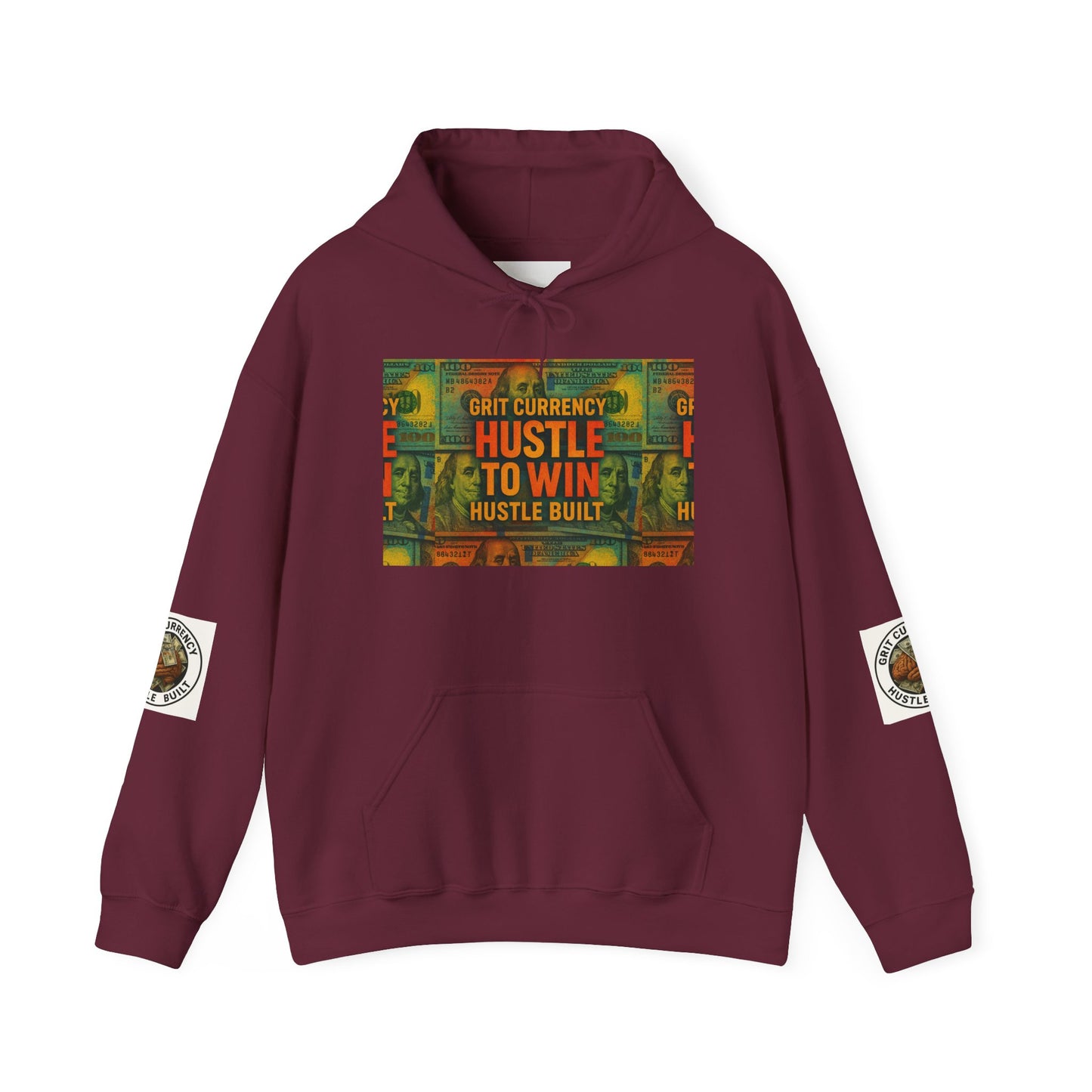 Unisex Hustle & Grit Hoodie - Motivational Sweatshirt for Dreamers, Perfect Gift for Entrepreneurs, Casual Wear, Workout Gear, [...]