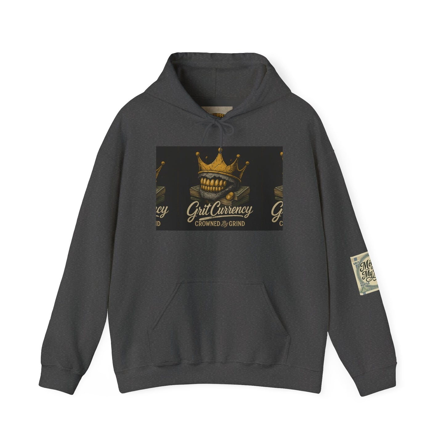 Crowned Grind Sweatshirt - Unisex Heavy Blend™ Hoodie, Streetwear, Cozy Gift, Unique Design, Casual Fashion, Everyday Wear