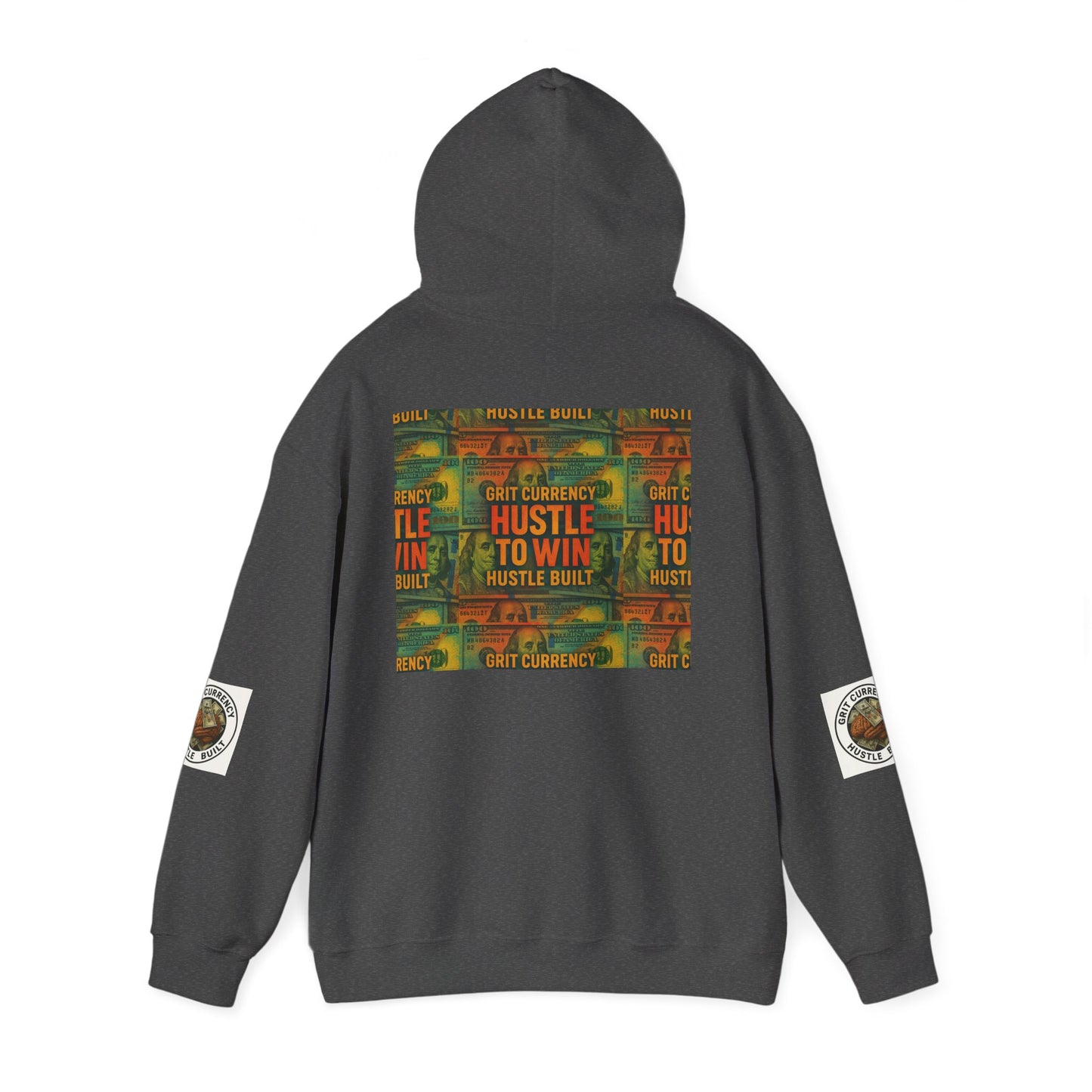 Unisex Hustle & Grit Hoodie - Motivational Sweatshirt for Dreamers, Perfect Gift for Entrepreneurs, Casual Wear, Workout Gear, [...]