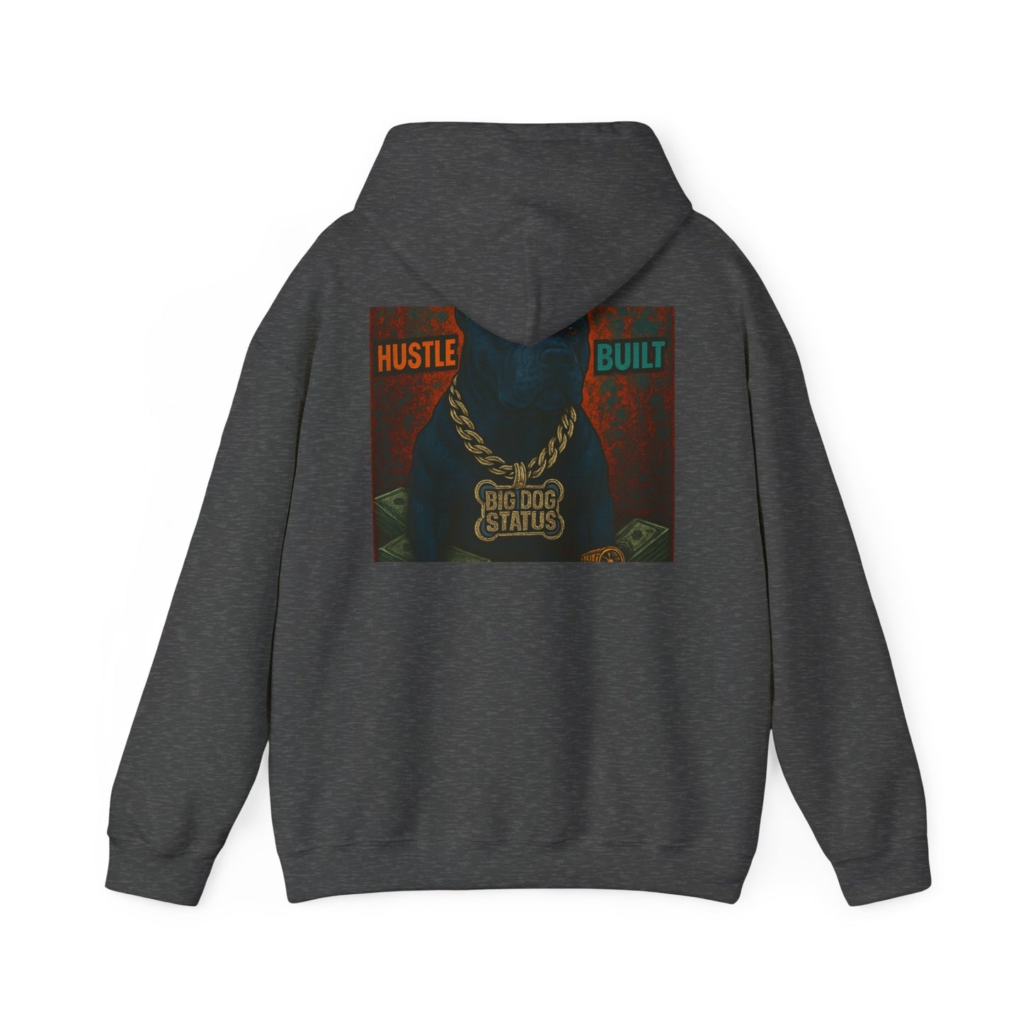 Grit & Hustle Unisex Hoodie, Heavy Blend Sweatshirt for Comfort, Perfect Gift for Dog Lovers, Streetwear, Casual Style, Year-Round Use