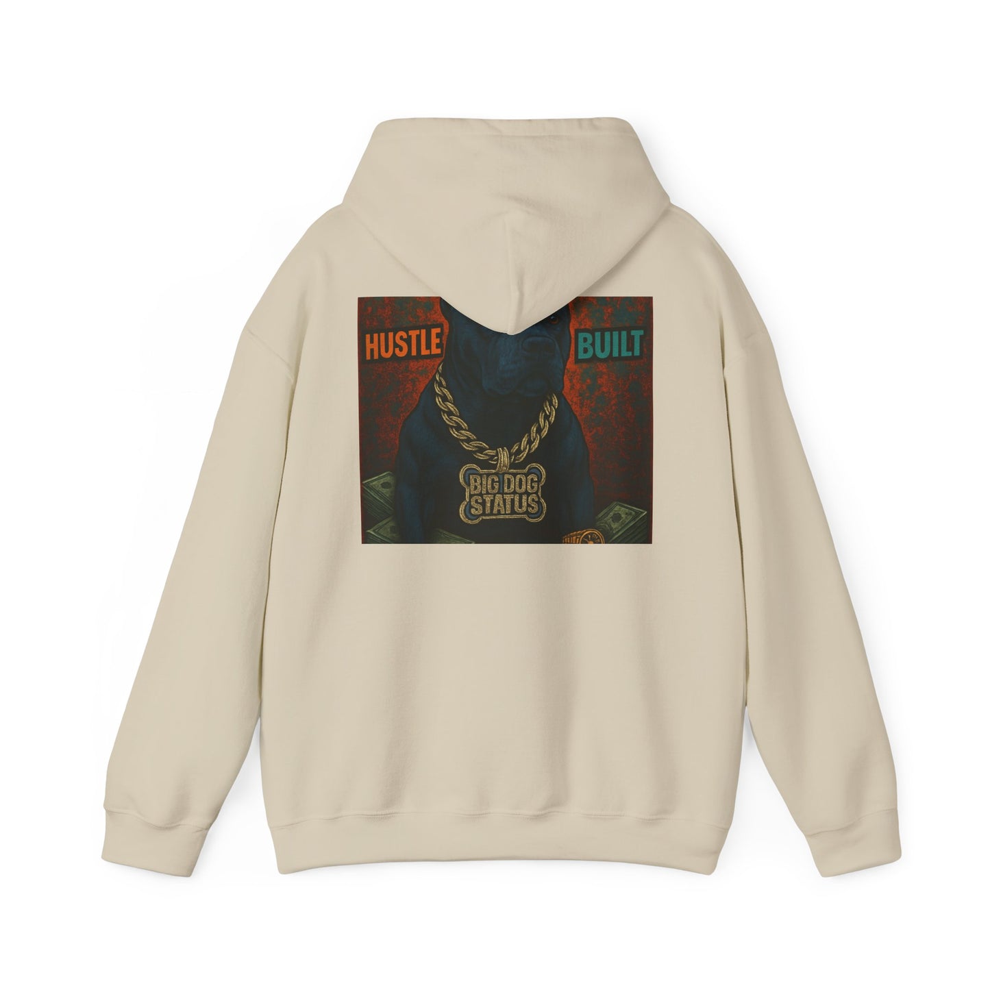 Grit & Hustle Unisex Hoodie, Heavy Blend Sweatshirt for Comfort, Perfect Gift for Dog Lovers, Streetwear, Casual Style, Year-Round Use
