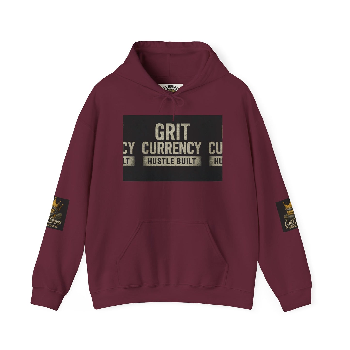 Unisex Grit Currency Sweatshirt - Hustle Built Pullover, Motivational Hoodie, Streetwear Fashion, Gift for Entrepreneurs, Cozy Apparel