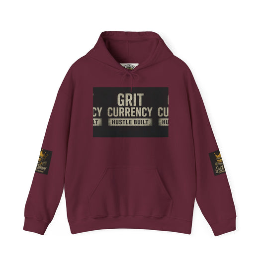 Unisex Grit Currency Sweatshirt - Hustle Built Pullover, Motivational Hoodie, Streetwear Fashion, Gift for Entrepreneurs, Cozy Apparel