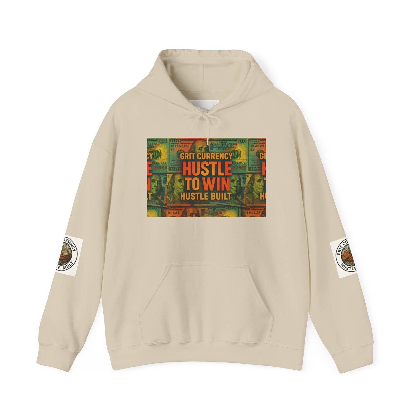 Unisex Hustle & Grit Hoodie - Motivational Sweatshirt for Dreamers, Perfect Gift for Entrepreneurs, Casual Wear, Workout Gear, [...]