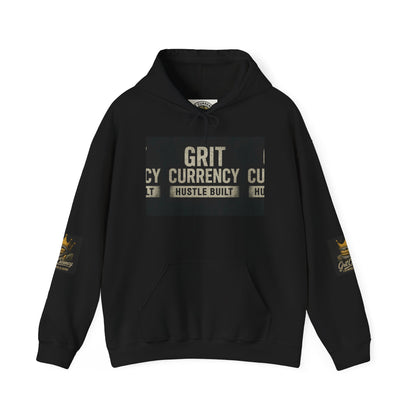 Unisex Grit Currency Sweatshirt - Hustle Built Pullover, Motivational Hoodie, Streetwear Fashion, Gift for Entrepreneurs, Cozy Apparel