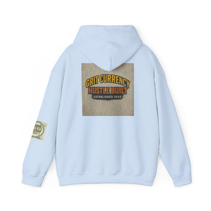 Grit Currency Hoodie, Motivational Sweatshirt, Hustle Built Apparel, Unisex Casual Wear, Gift for Entrepreneurs