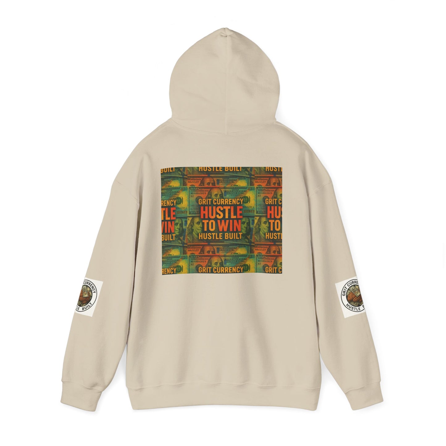 Unisex Hustle & Grit Hoodie - Motivational Sweatshirt for Dreamers, Perfect Gift for Entrepreneurs, Casual Wear, Workout Gear, [...]
