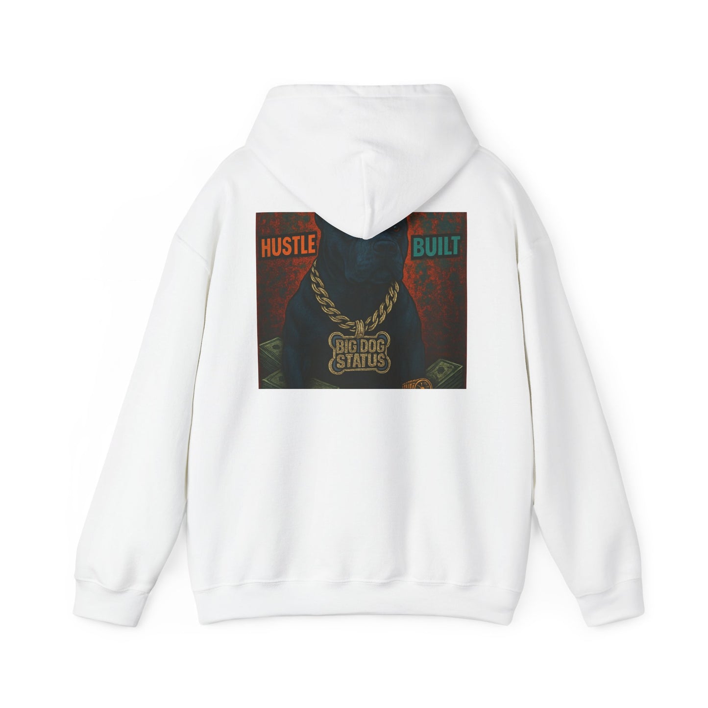Grit & Hustle Unisex Hoodie, Heavy Blend Sweatshirt for Comfort, Perfect Gift for Dog Lovers, Streetwear, Casual Style, Year-Round Use
