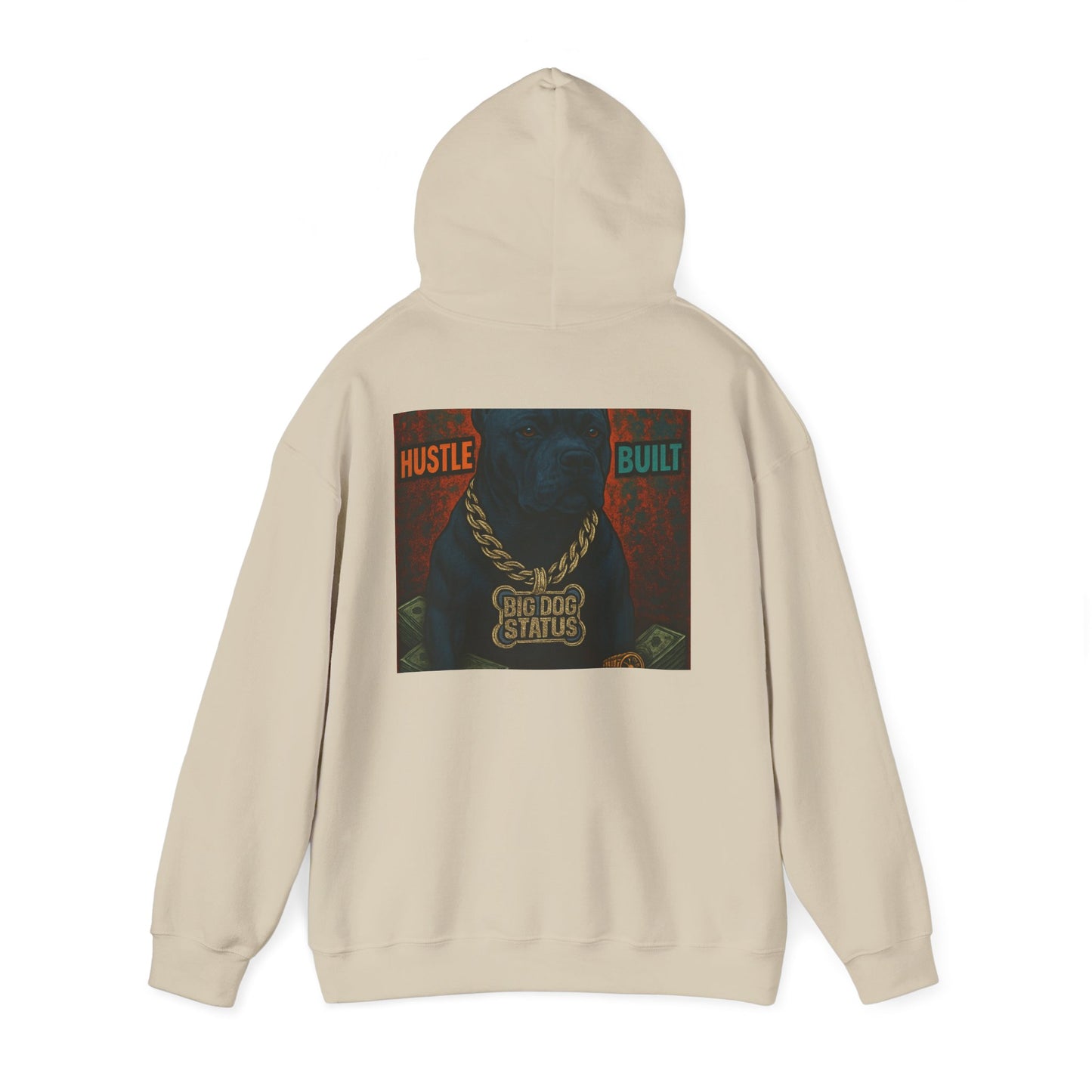 Grit & Hustle Unisex Hoodie, Heavy Blend Sweatshirt for Comfort, Perfect Gift for Dog Lovers, Streetwear, Casual Style, Year-Round Use