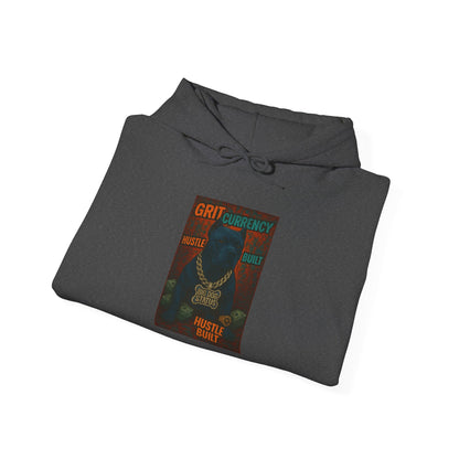 Grit & Hustle Unisex Hoodie, Heavy Blend Sweatshirt for Comfort, Perfect Gift for Dog Lovers, Streetwear, Casual Style, Year-Round Use
