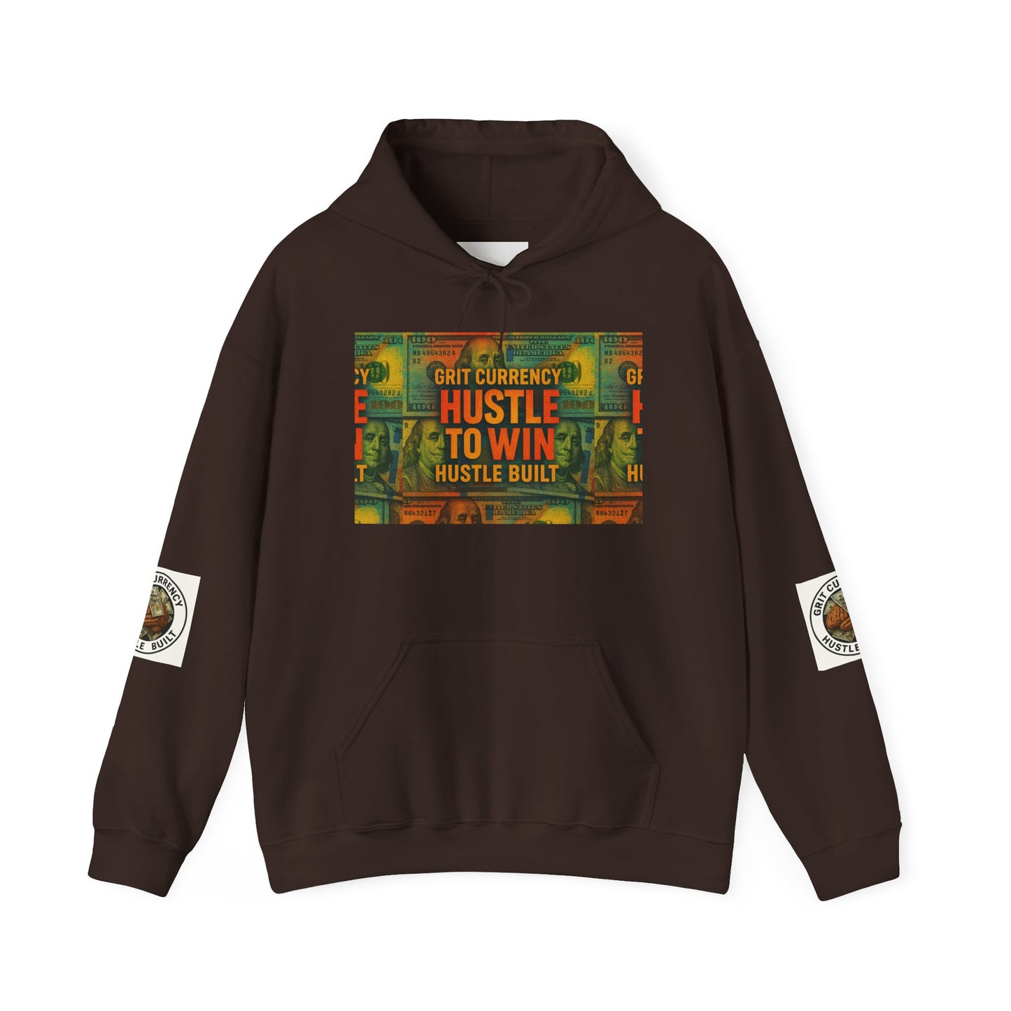 Unisex Hustle & Grit Hoodie - Motivational Sweatshirt for Dreamers, Perfect Gift for Entrepreneurs, Casual Wear, Workout Gear, [...]