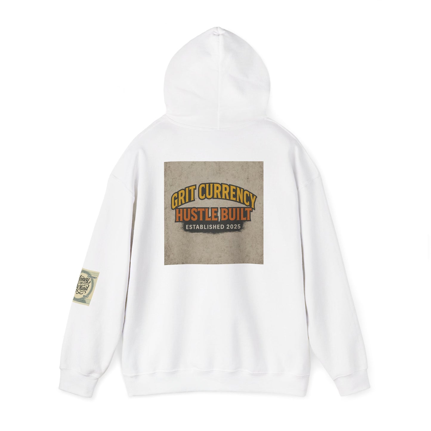 Grit Currency Hoodie, Motivational Sweatshirt, Hustle Built Apparel, Unisex Casual Wear, Gift for Entrepreneurs