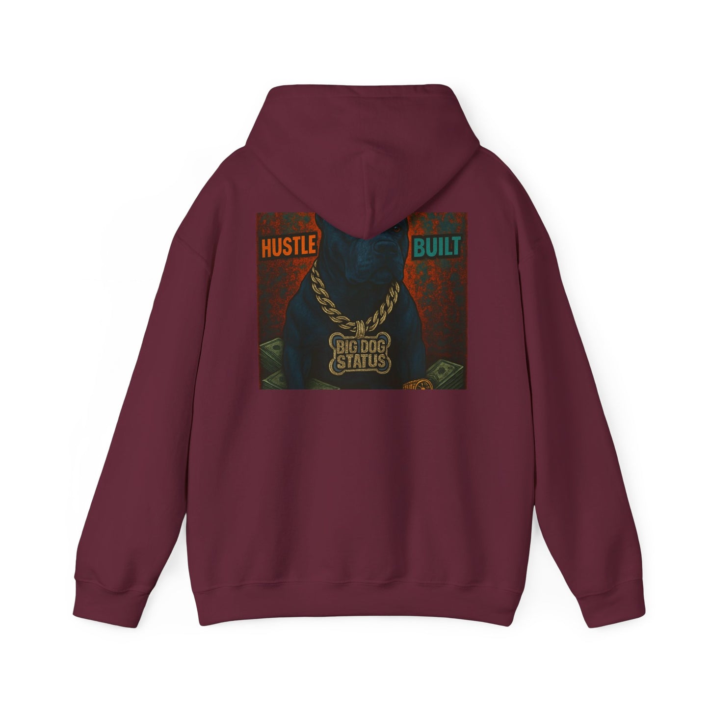 Grit & Hustle Unisex Hoodie, Heavy Blend Sweatshirt for Comfort, Perfect Gift for Dog Lovers, Streetwear, Casual Style, Year-Round Use