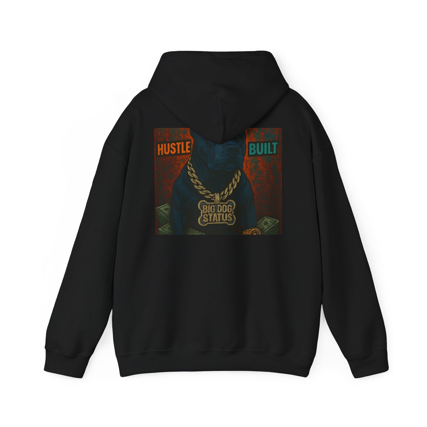 Grit & Hustle Unisex Hoodie, Heavy Blend Sweatshirt for Comfort, Perfect Gift for Dog Lovers, Streetwear, Casual Style, Year-Round Use
