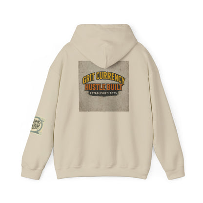 Grit Currency Hoodie, Motivational Sweatshirt, Hustle Built Apparel, Unisex Casual Wear, Gift for Entrepreneurs