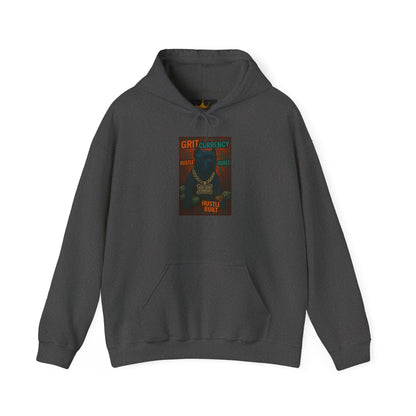 Grit & Hustle Unisex Hoodie, Heavy Blend Sweatshirt for Comfort, Perfect Gift for Dog Lovers, Streetwear, Casual Style, Year-Round Use