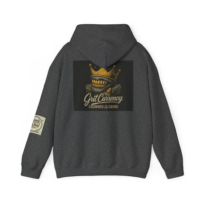 Crowned Grind Sweatshirt - Unisex Heavy Blend™ Hoodie, Streetwear, Cozy Gift, Unique Design, Casual Fashion, Everyday Wear