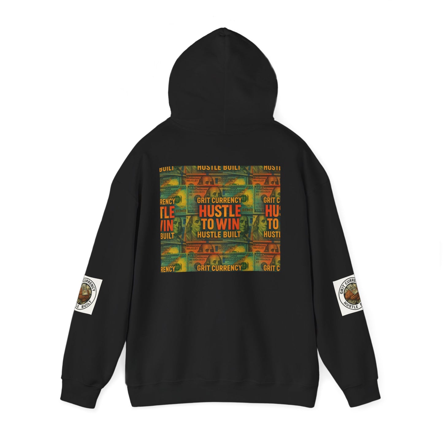 Unisex Hustle & Grit Hoodie - Motivational Sweatshirt for Dreamers, Perfect Gift for Entrepreneurs, Casual Wear, Workout Gear, [...]