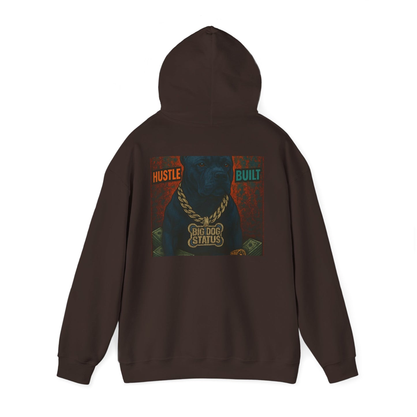 Grit & Hustle Unisex Hoodie, Heavy Blend Sweatshirt for Comfort, Perfect Gift for Dog Lovers, Streetwear, Casual Style, Year-Round Use