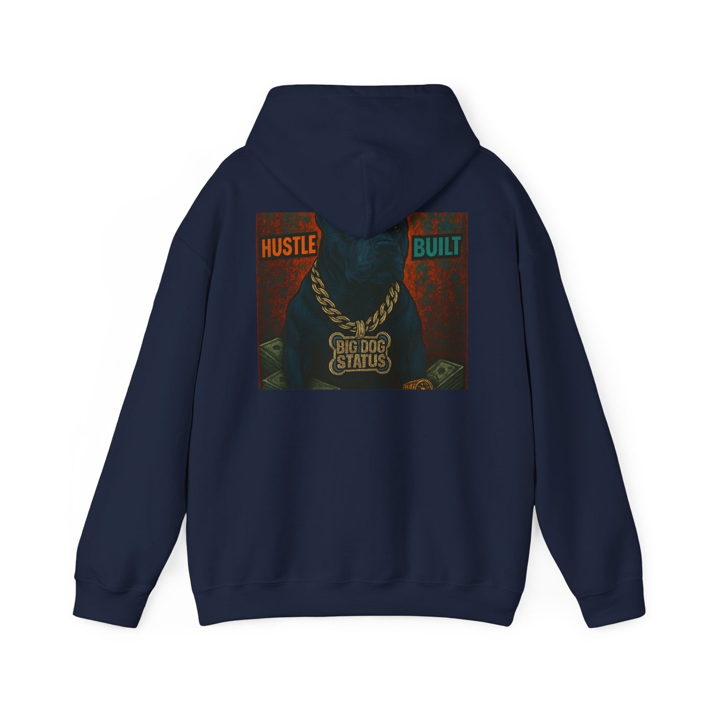 Grit & Hustle Unisex Hoodie, Heavy Blend Sweatshirt for Comfort, Perfect Gift for Dog Lovers, Streetwear, Casual Style, Year-Round Use