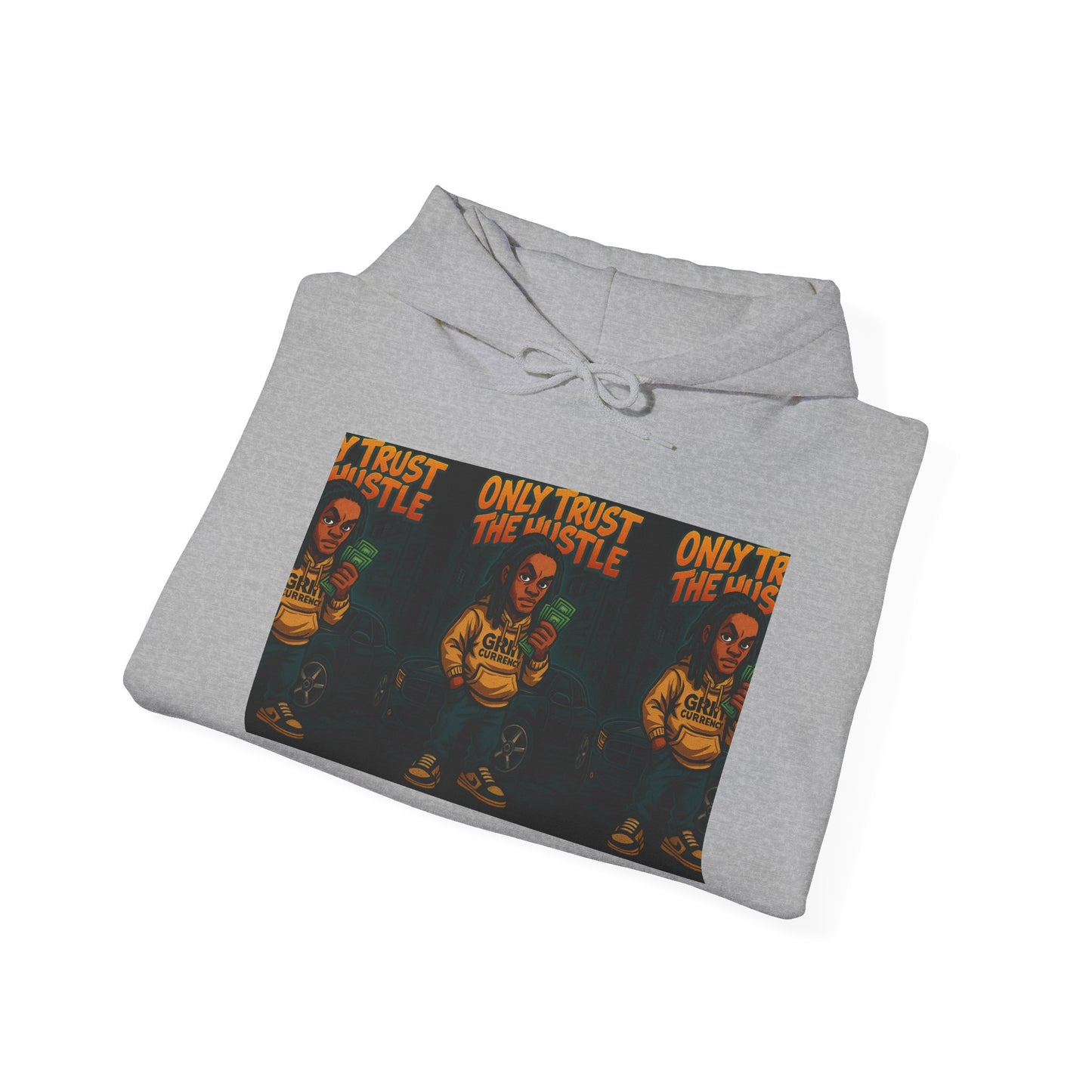 Grit Currency Hoodie, Motivational Sweatshirt, Hustle Built Apparel, Unisex Casual Wear, Gift for Entrepreneurs