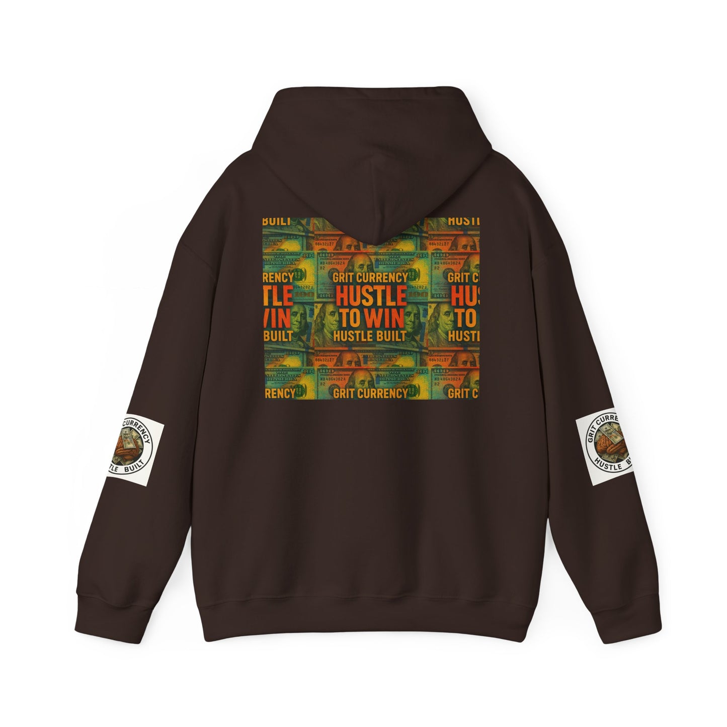 Unisex Hustle & Grit Hoodie - Motivational Sweatshirt for Dreamers, Perfect Gift for Entrepreneurs, Casual Wear, Workout Gear, [...]