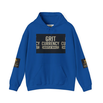 Unisex Grit Currency Sweatshirt - Hustle Built Pullover, Motivational Hoodie, Streetwear Fashion, Gift for Entrepreneurs, Cozy Apparel