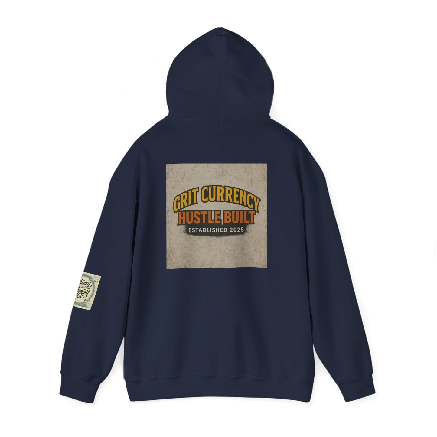 Grit Currency Hoodie, Motivational Sweatshirt, Hustle Built Apparel, Unisex Casual Wear, Gift for Entrepreneurs