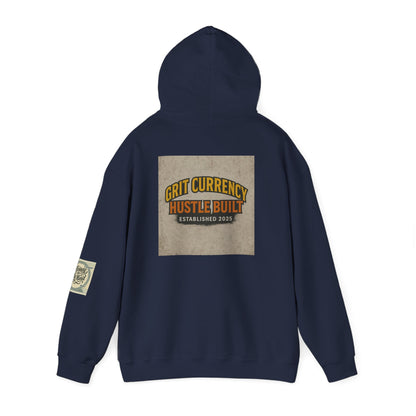 Grit Currency Hoodie, Motivational Sweatshirt, Hustle Built Apparel, Unisex Casual Wear, Gift for Entrepreneurs