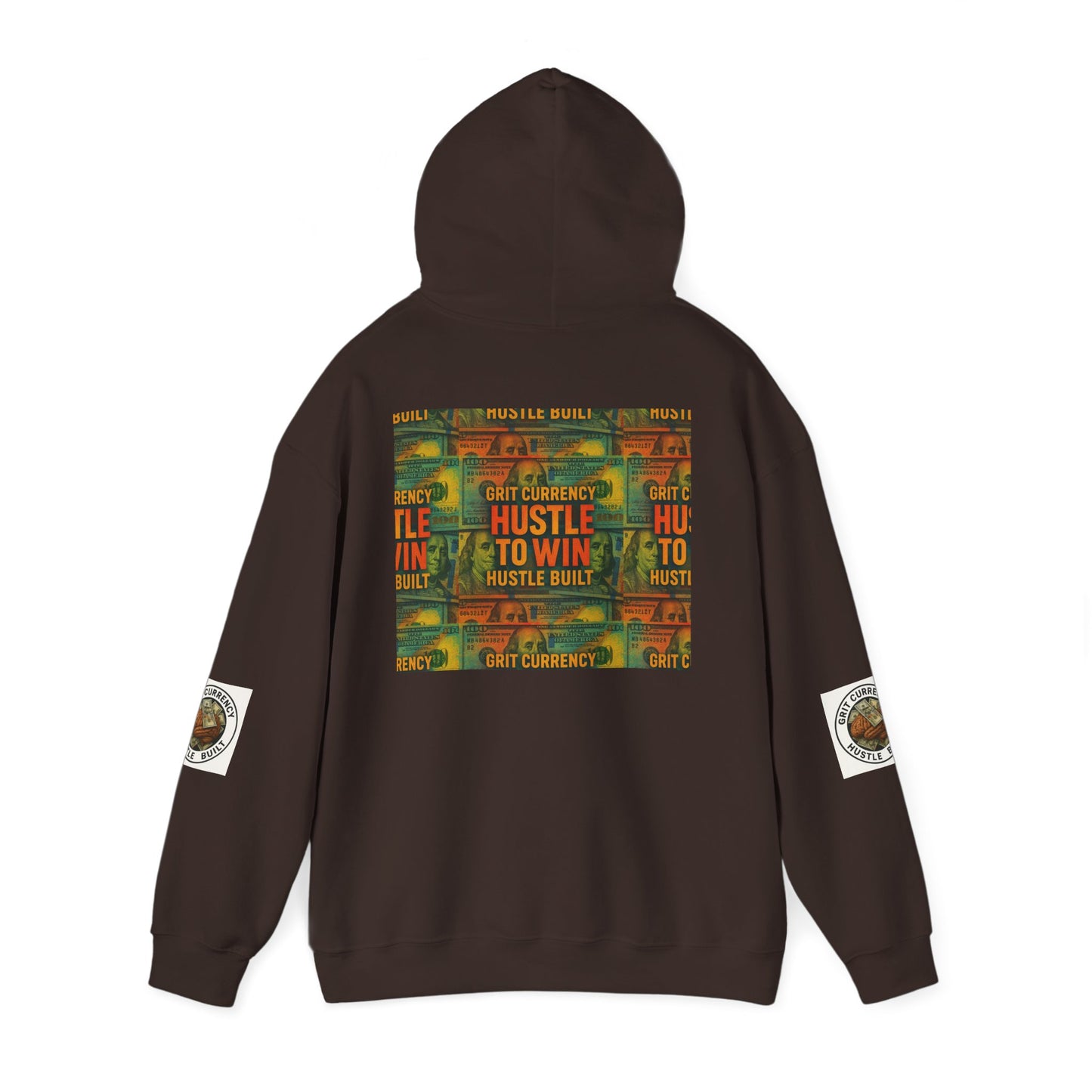Unisex Hustle & Grit Hoodie - Motivational Sweatshirt for Dreamers, Perfect Gift for Entrepreneurs, Casual Wear, Workout Gear, [...]