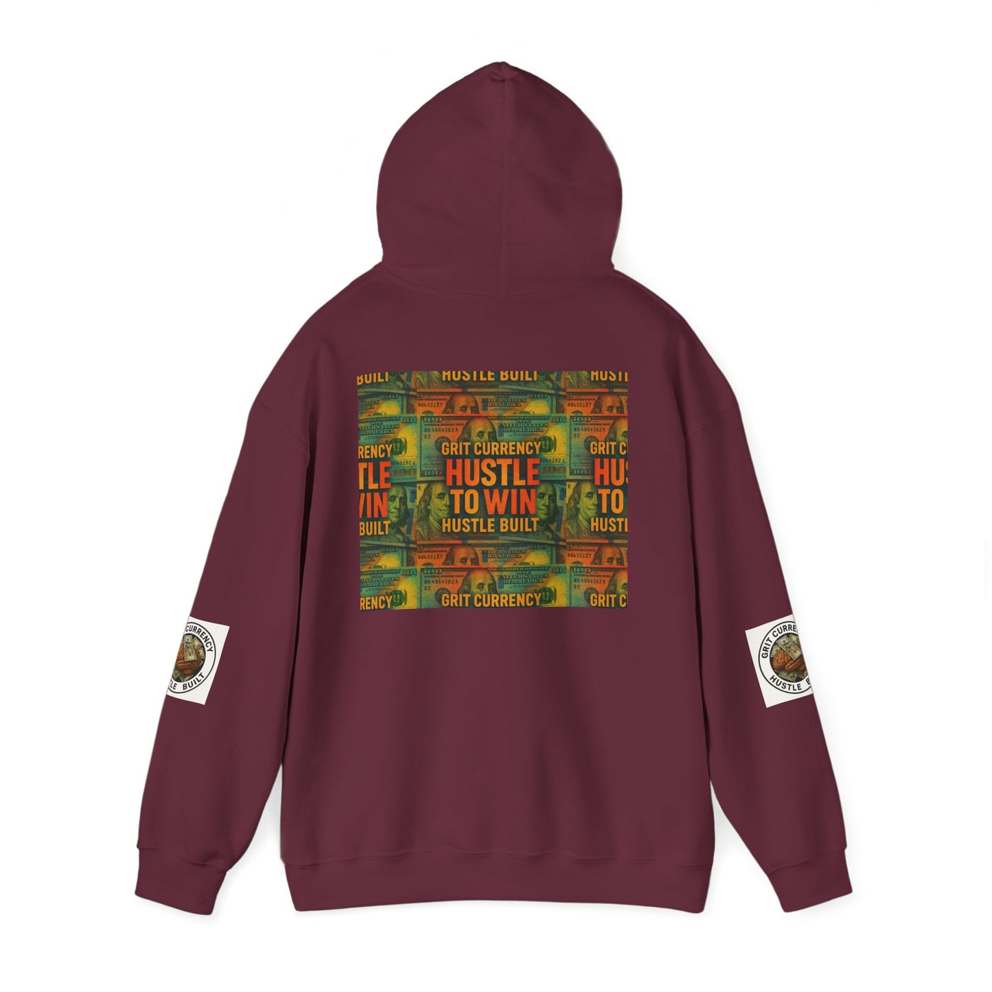 Unisex Hustle & Grit Hoodie - Motivational Sweatshirt for Dreamers, Perfect Gift for Entrepreneurs, Casual Wear, Workout Gear, [...]