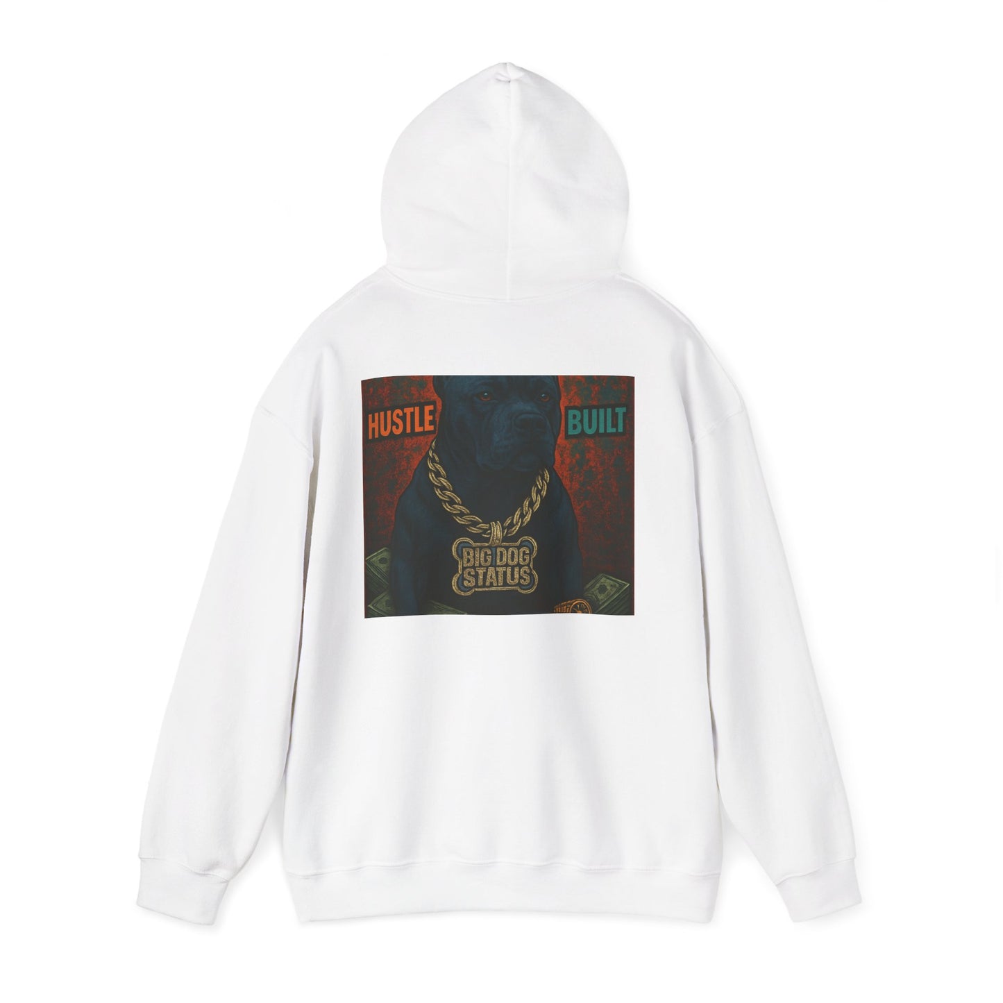 Grit & Hustle Unisex Hoodie, Heavy Blend Sweatshirt for Comfort, Perfect Gift for Dog Lovers, Streetwear, Casual Style, Year-Round Use
