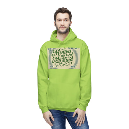 Unisex Hooded Sweatshirt with 'Money on My Mind' Design, Cozy Fashion for Hustlers, Gift for Entrepreneurs, Casual Wear, Motivational [...]