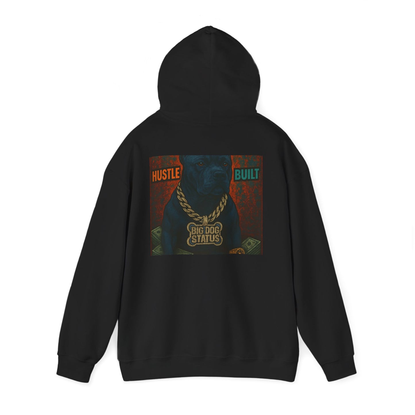 Grit & Hustle Unisex Hoodie, Heavy Blend Sweatshirt for Comfort, Perfect Gift for Dog Lovers, Streetwear, Casual Style, Year-Round Use