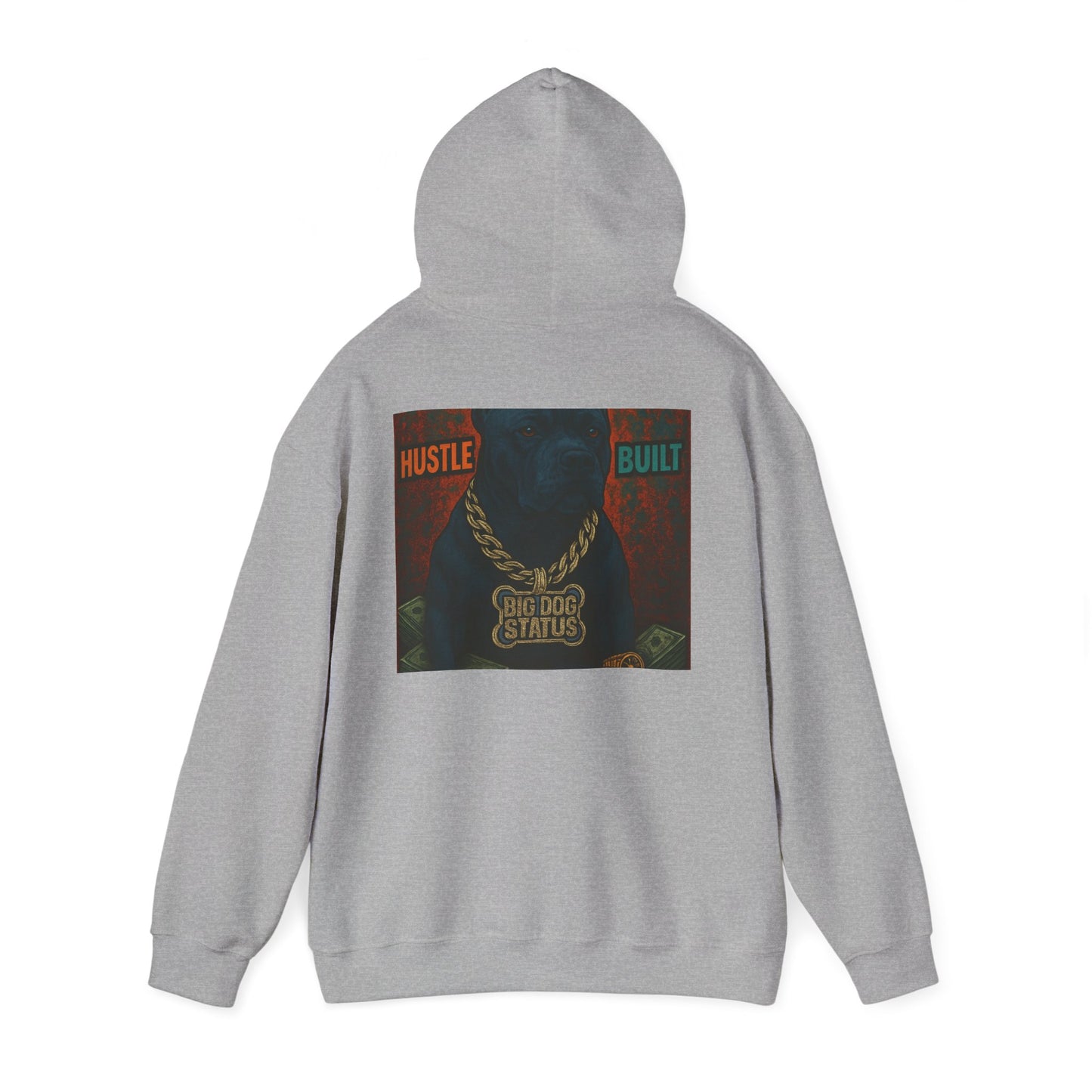 Grit & Hustle Unisex Hoodie, Heavy Blend Sweatshirt for Comfort, Perfect Gift for Dog Lovers, Streetwear, Casual Style, Year-Round Use