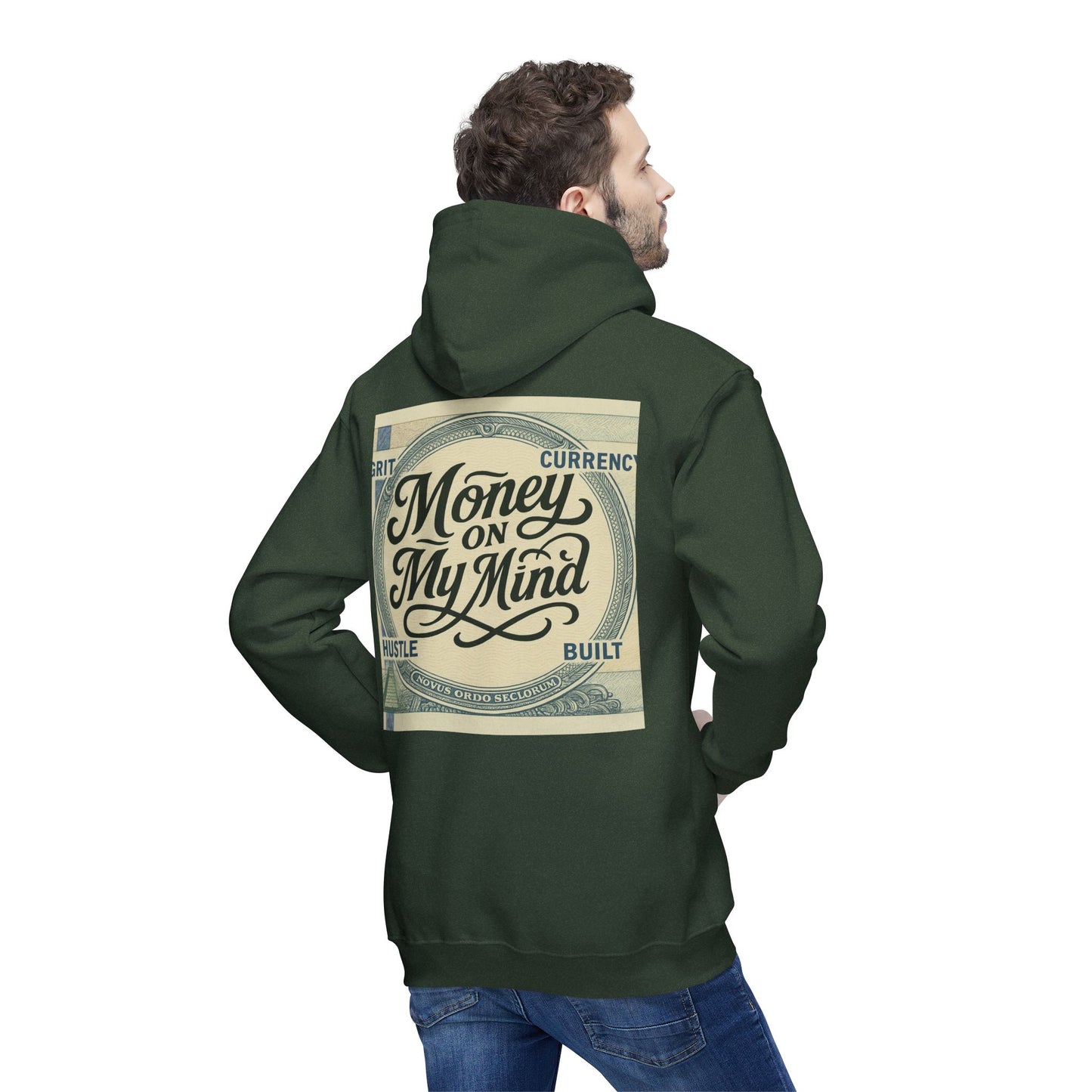 Unisex Hooded Sweatshirt with 'Money on My Mind' Design, Cozy Fashion for Hustlers, Gift for Entrepreneurs, Casual Wear, Motivational [...]