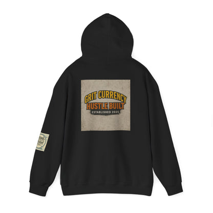 Grit Currency Hoodie, Motivational Sweatshirt, Hustle Built Apparel, Unisex Casual Wear, Gift for Entrepreneurs