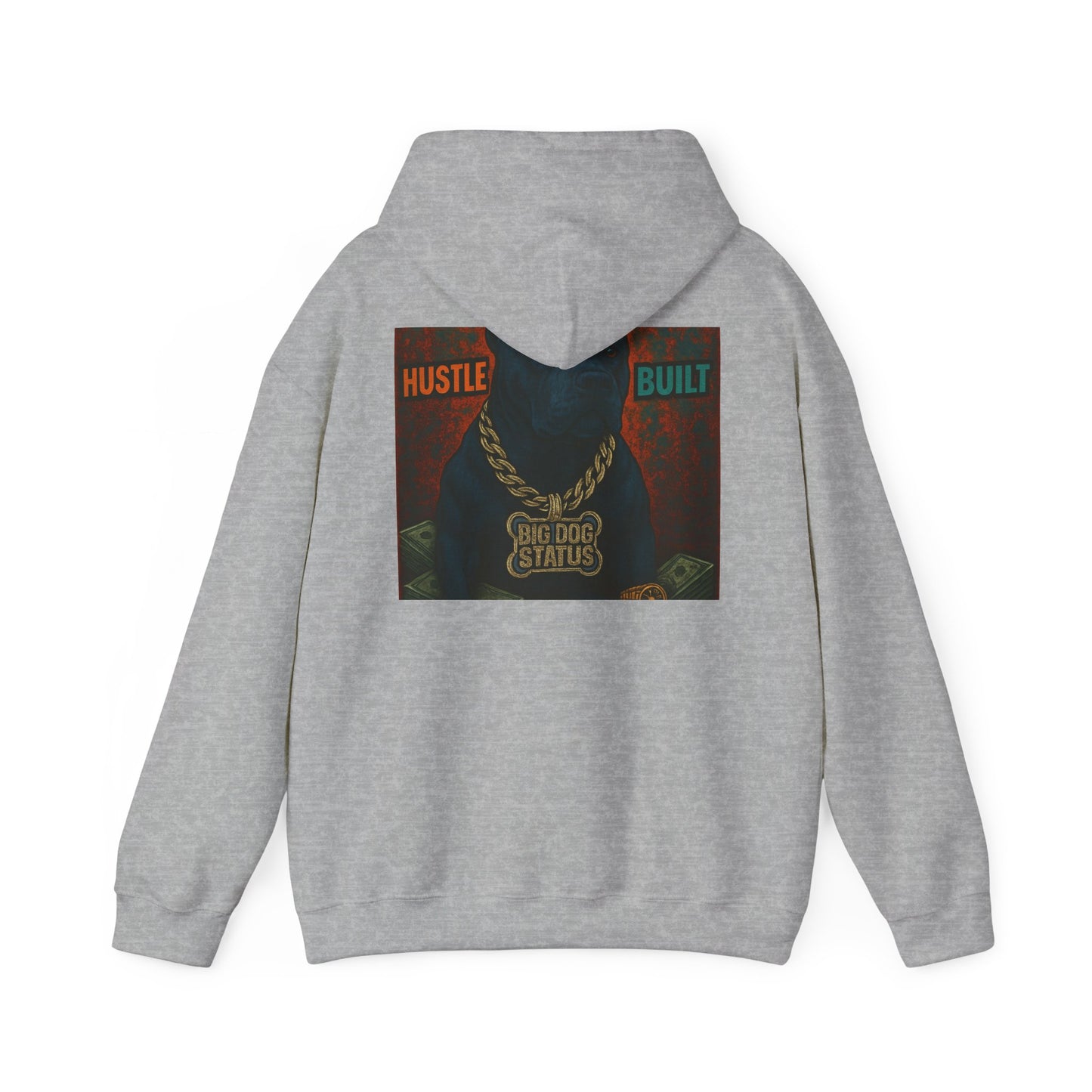 Grit & Hustle Unisex Hoodie, Heavy Blend Sweatshirt for Comfort, Perfect Gift for Dog Lovers, Streetwear, Casual Style, Year-Round Use