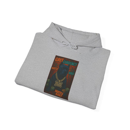 Grit & Hustle Unisex Hoodie, Heavy Blend Sweatshirt for Comfort, Perfect Gift for Dog Lovers, Streetwear, Casual Style, Year-Round Use